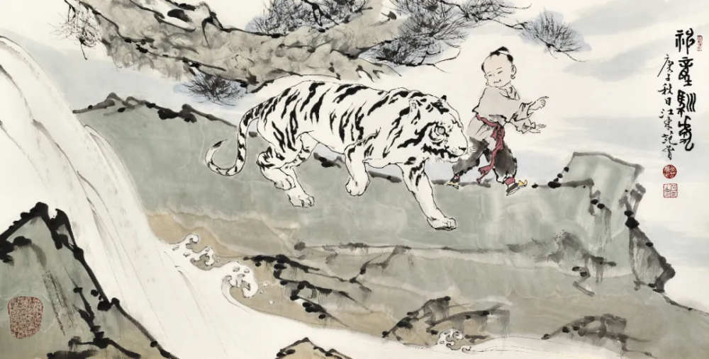 组图丨"三绝诗书画"范曾作品展亮相文宝斋