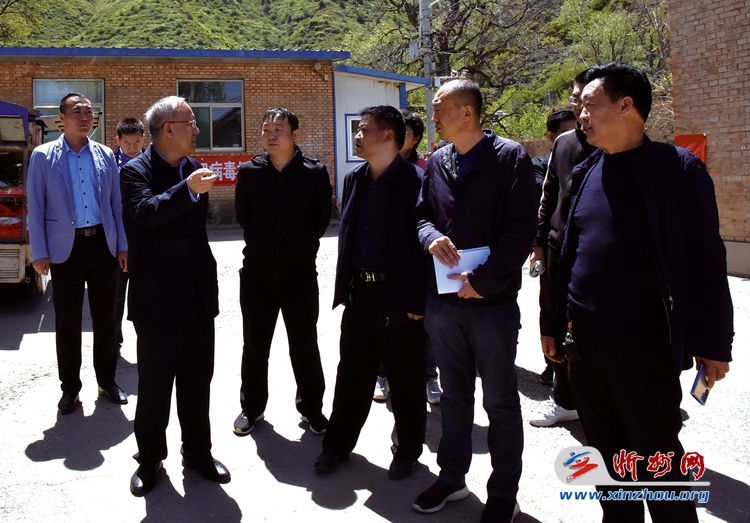 代县县委书记田永清在聂营镇上街村调研涉铁企业综合整治情况