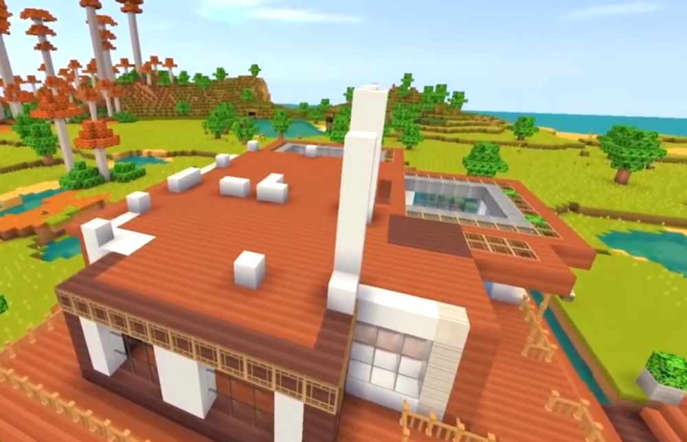 迷你世界:搭建一栋水面别墅,还能根据玩家的想法变换风格!
