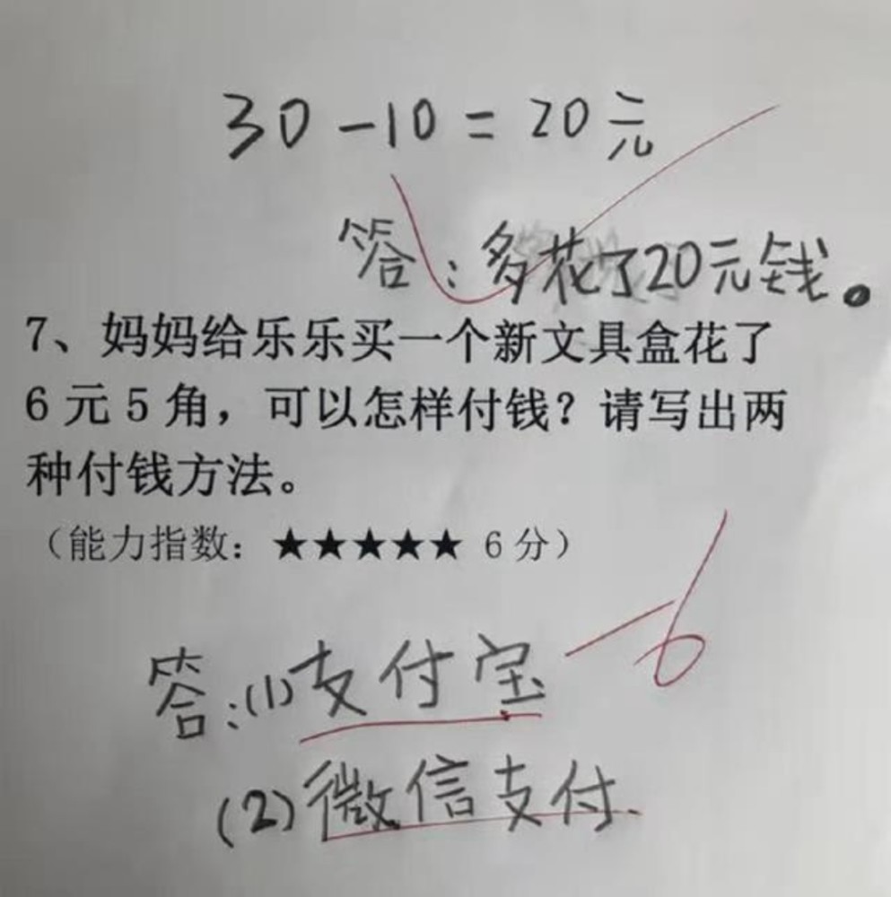 盘点小学生的那些奇葩作业(爆笑)