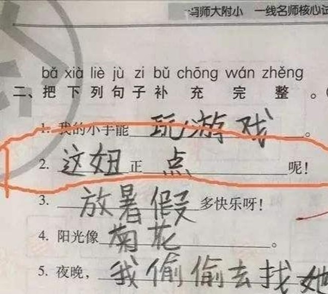 盘点小学生的那些奇葩作业(爆笑)