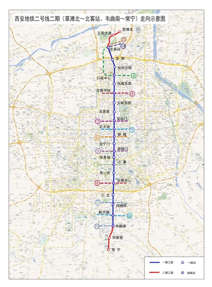 规划建设期2019—2023年 4月27日上午,西安地铁1号线三期白马河路