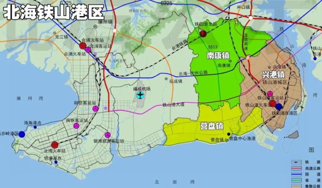 北海第二大区,面积394平方公里,由南康,营盘,兴港3个镇组成.