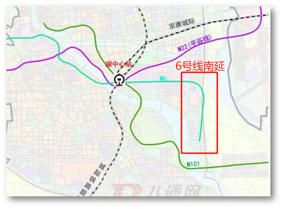 厂通路变成"地铁线路"6号线南延和101号线东延是对大厂潮白最利好的两