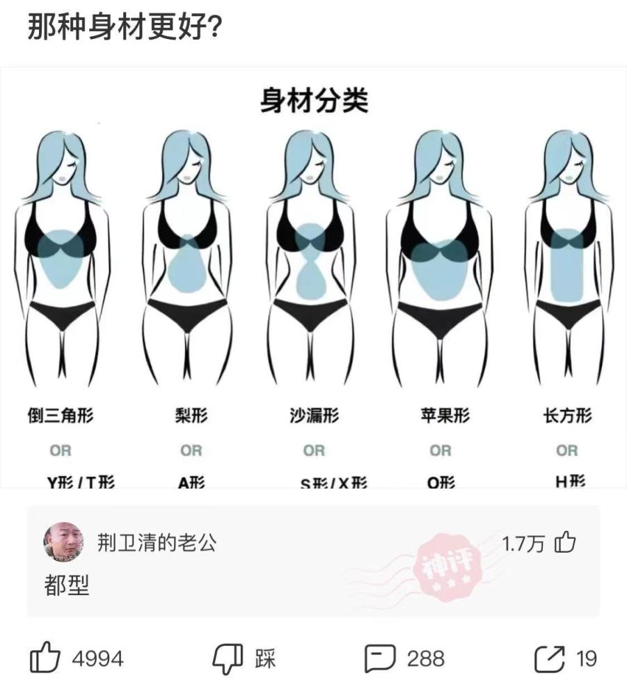 沙雕段子:哪种类型的女生身材更好?