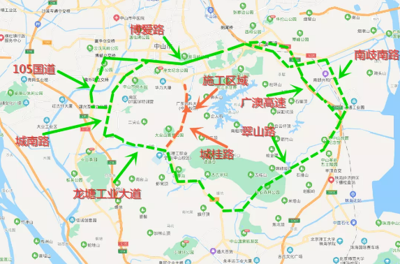 注意!过境五桂山双合山路段的车辆需绕行