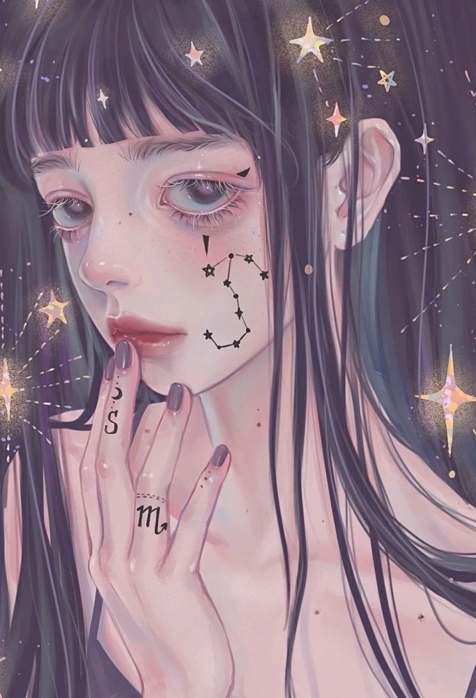 少女心向仙气插画美图壁纸|任意截一个部位都是惊艳的