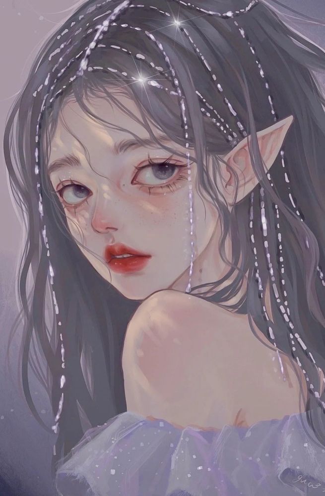 少女心向仙气插画美图壁纸|任意截一个部位都是惊艳的