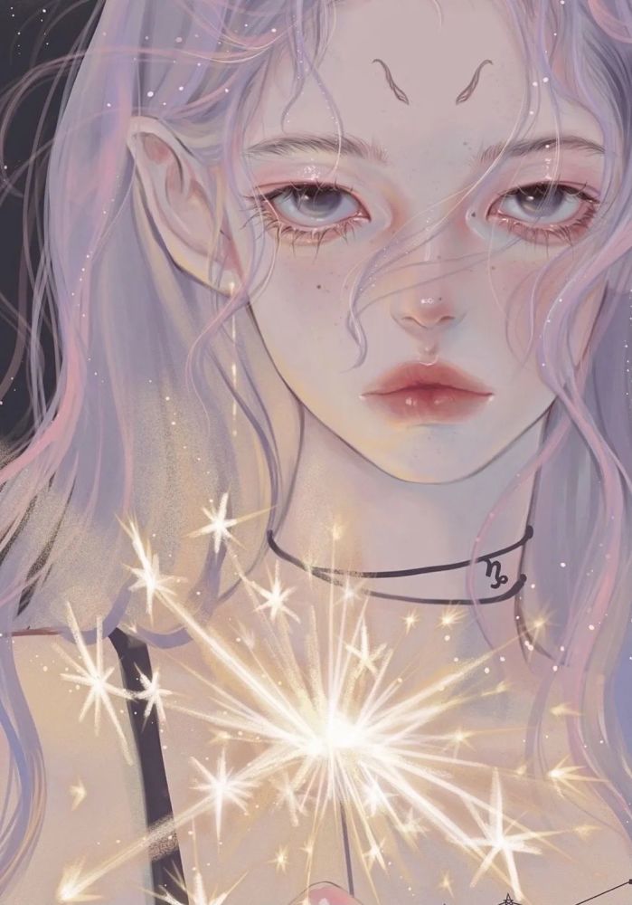 少女心向仙气插画美图壁纸|任意截一个部位都是惊艳的