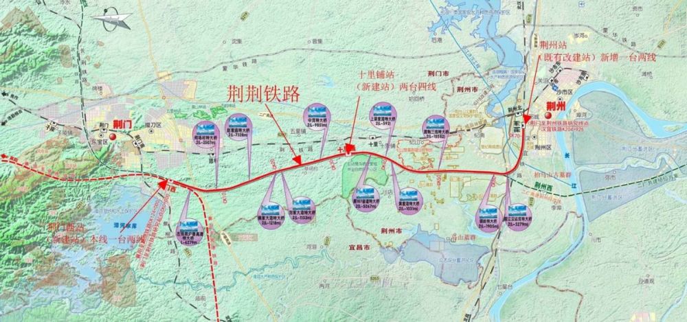 荆荆铁路不足80公里设置3个线路所将改变湖北中西部高铁格局