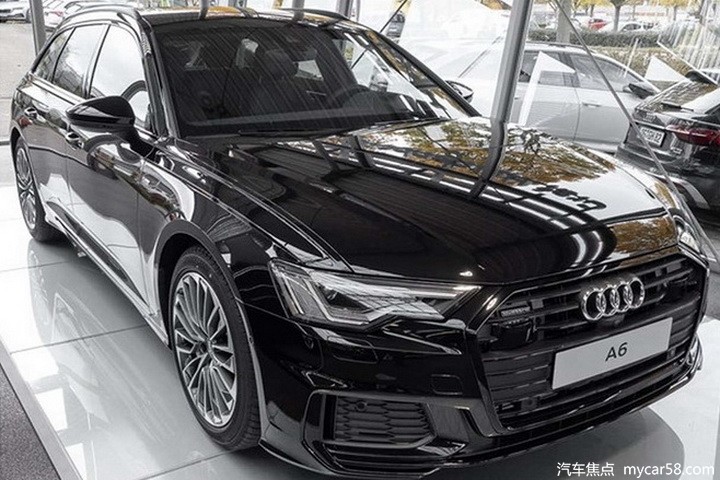 奥迪新款a6 avant实车亮相,黑武士风格 2.0t插混