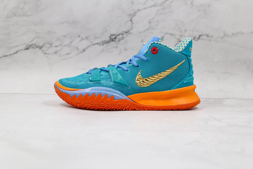 nike 欧文7 蓝橘联名 concepts x nk kyrie 7"horus"ep 蓝橙 新配色