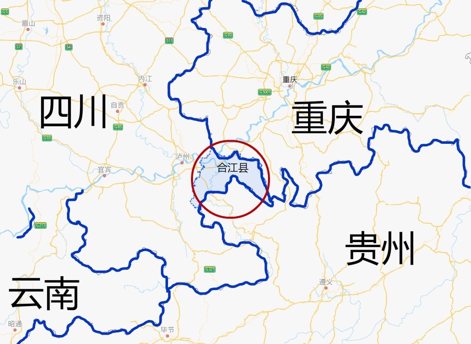 四川一县,被重庆,贵州"三面包围!村里人出村就是跨省