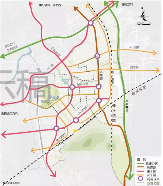 在《惠州市惠阳区南站新城片区(nzxc)控制性详细规划》这份文件中
