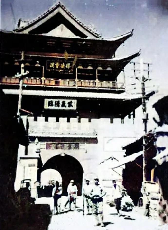老照片山西临汾昔日景象1938