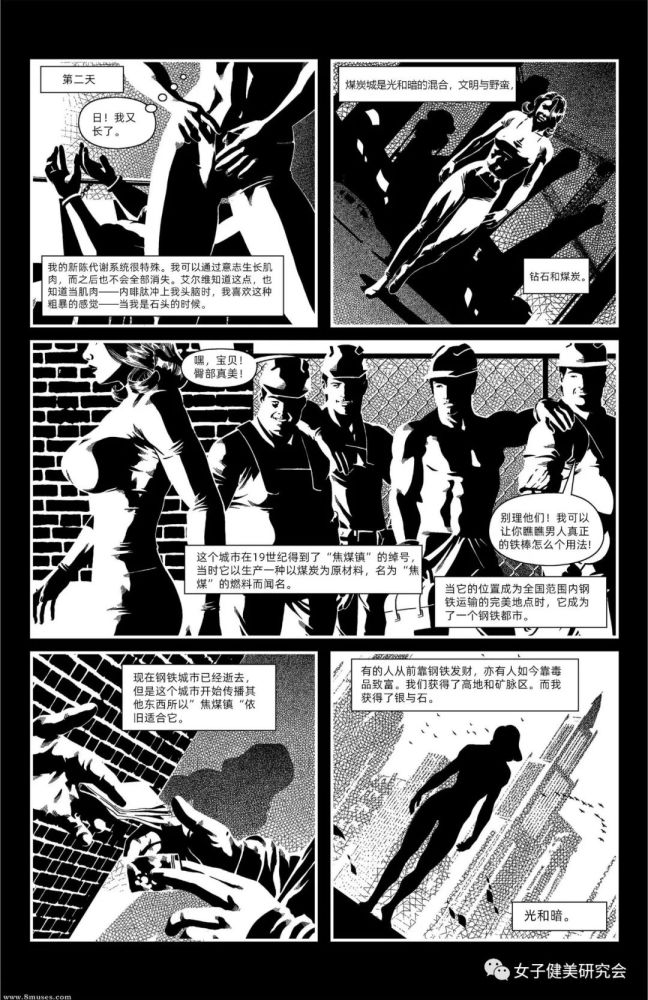 【肌肉女漫画】侦探银石之追逐阴影(下)