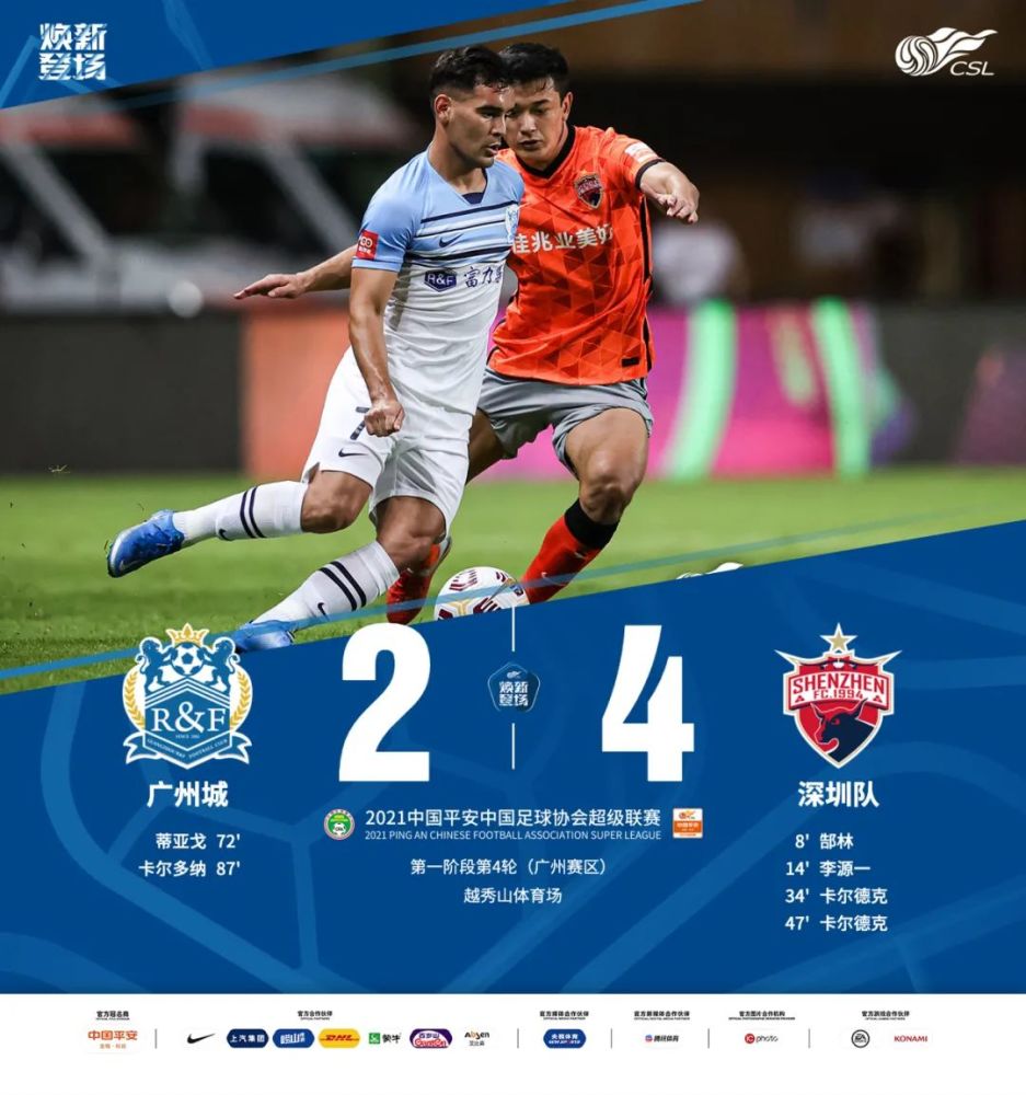 超战报|山东泰山2-0青岛队 广州城2-4深圳队