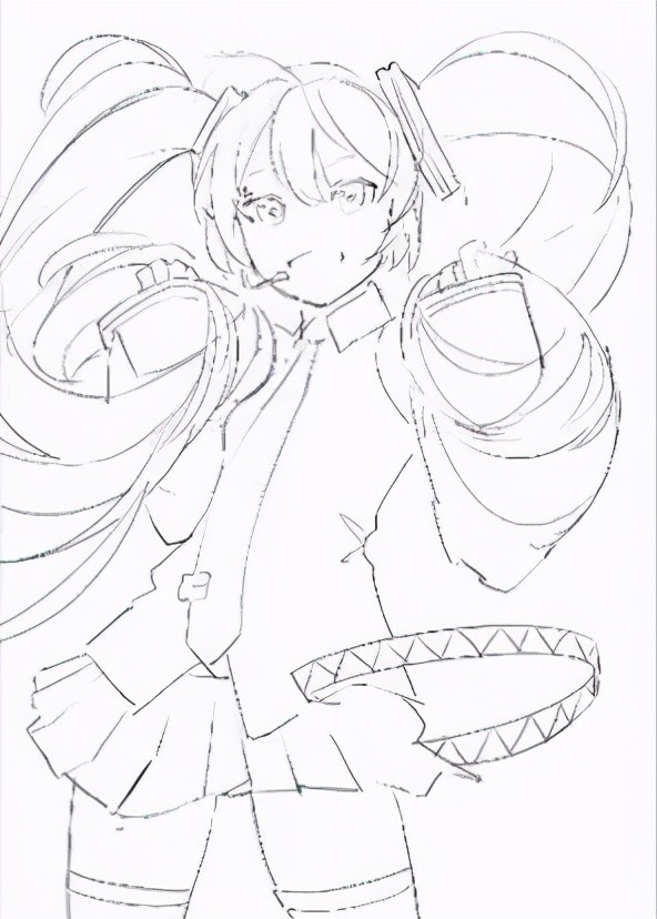 15步画一个超可爱的初音公主殿下