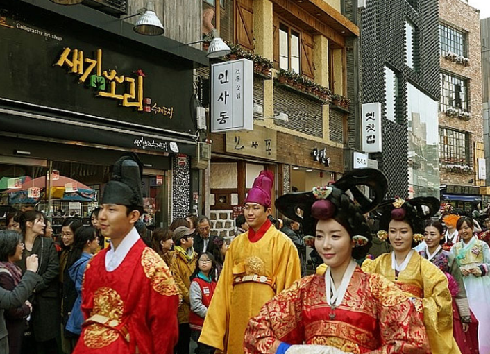 景点推荐,韩国仁寺洞#低音号旅游