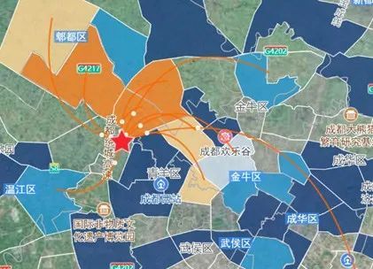 地块周边3km内有三甲医院四川大学华西医院温江院区,购物中心旺玛特