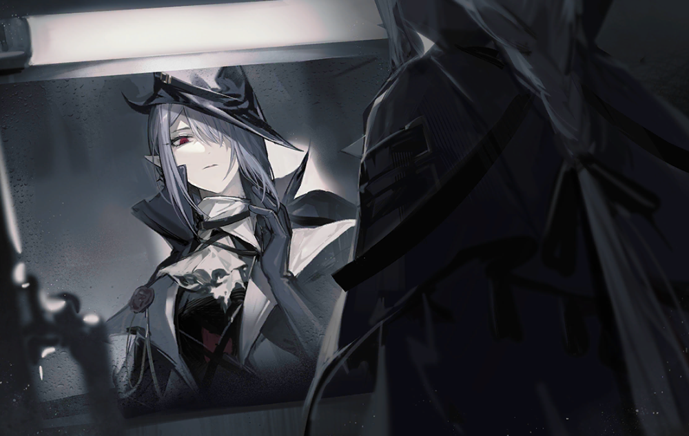明日方舟:画师补完歌蕾蒂娅和红蒂贴贴图 百合味芬芳的最萌身高差