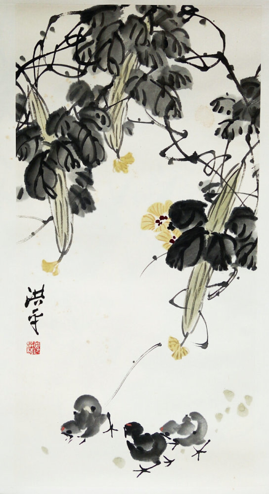 架上瓜花——黄洪平国画作品集