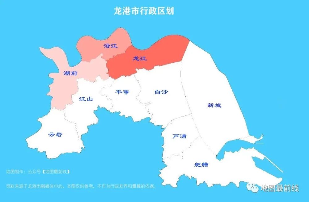 地图爱好者根据其公开资料绘制如下龙港市最新行政区划地图