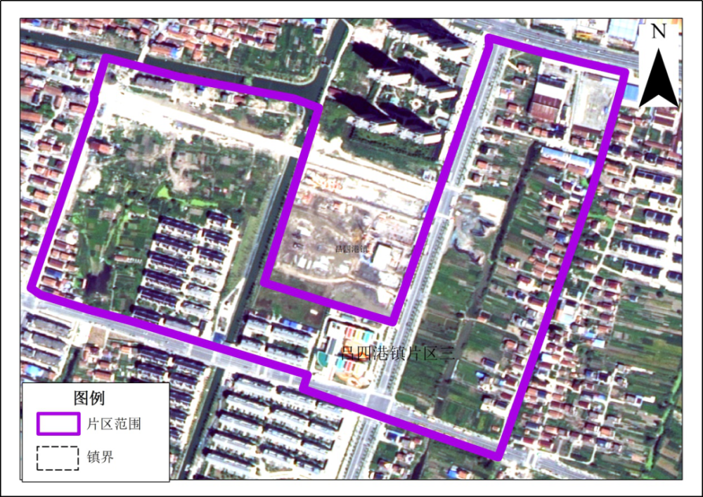 吕四港镇片区三与启东市国土空间规划近期实施方案衔接图