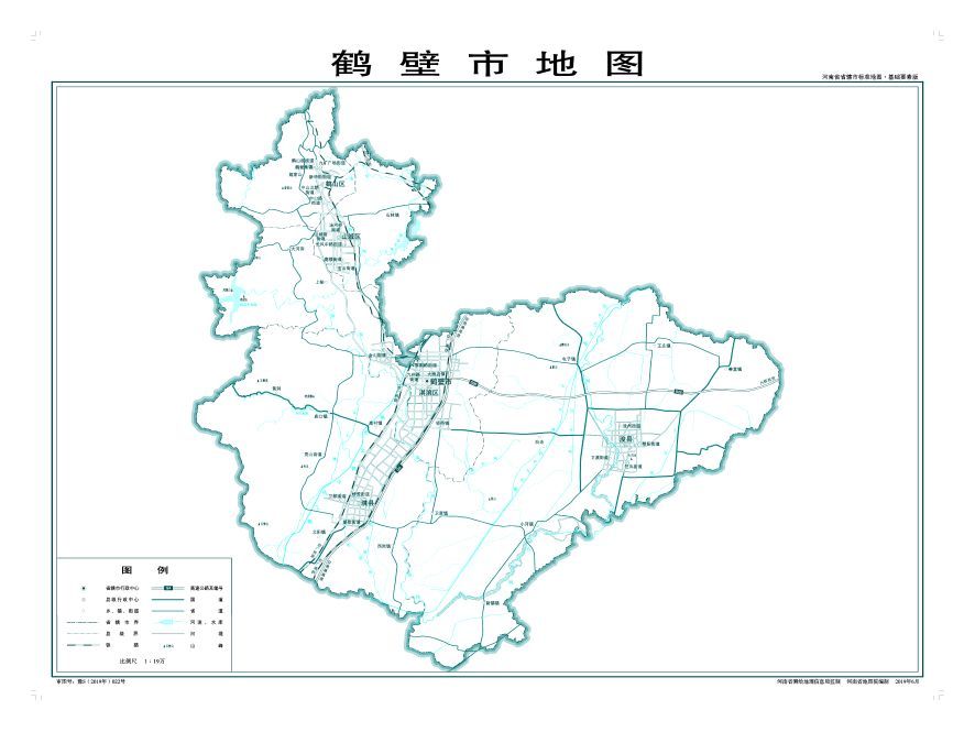 三门峡市县县通铁路. 鹤壁市下辖3个市辖区,2个县.