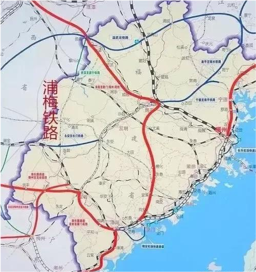 福建铁路网规划在福建众多规划当中的高铁线路当中,有哪些项目的推进