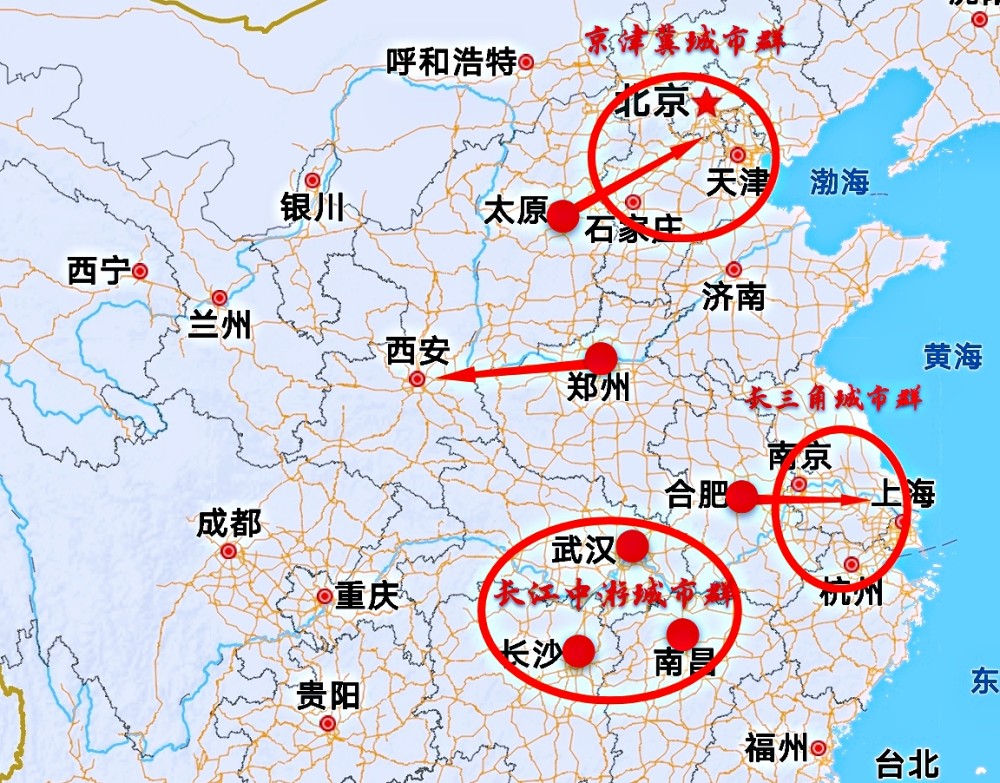 安徽,山西向东,河南向西,中部地区崛起的希望在长江中