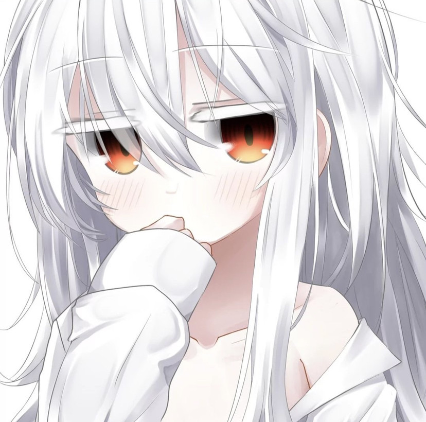 (头像)超可爱白色系动漫女头像