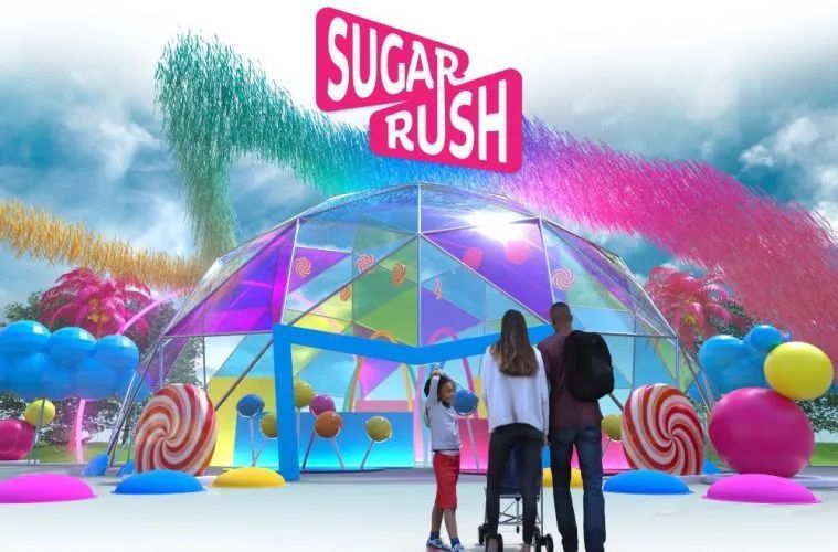 色彩缤纷的糖果主题公园"sugar rush"