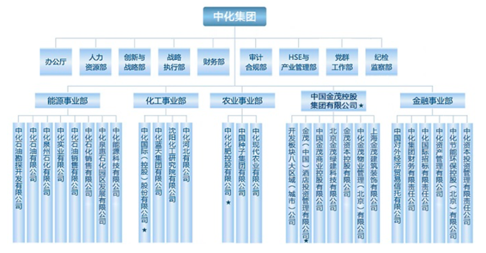 图三:中化集团组织结构示意