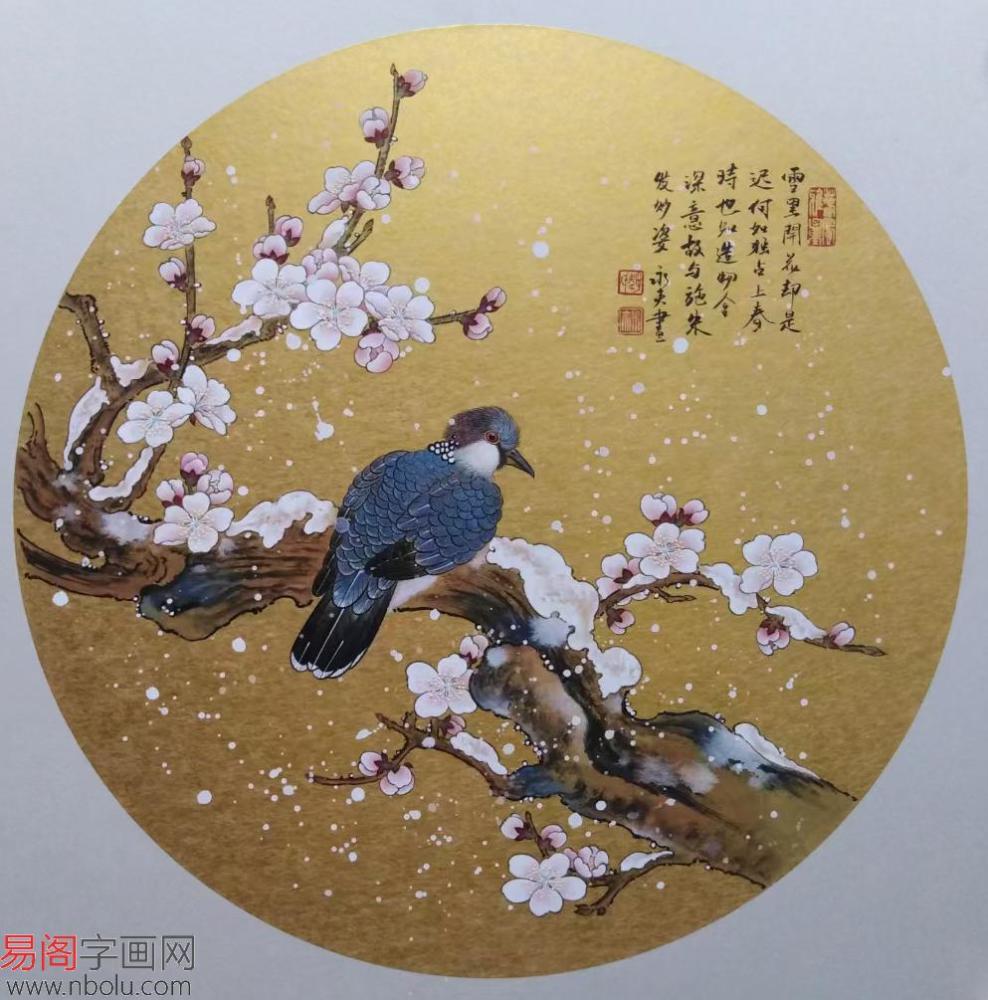 最具价值当代青年工笔画家赵永夫作品欣赏赏析,一诗一词一幅画