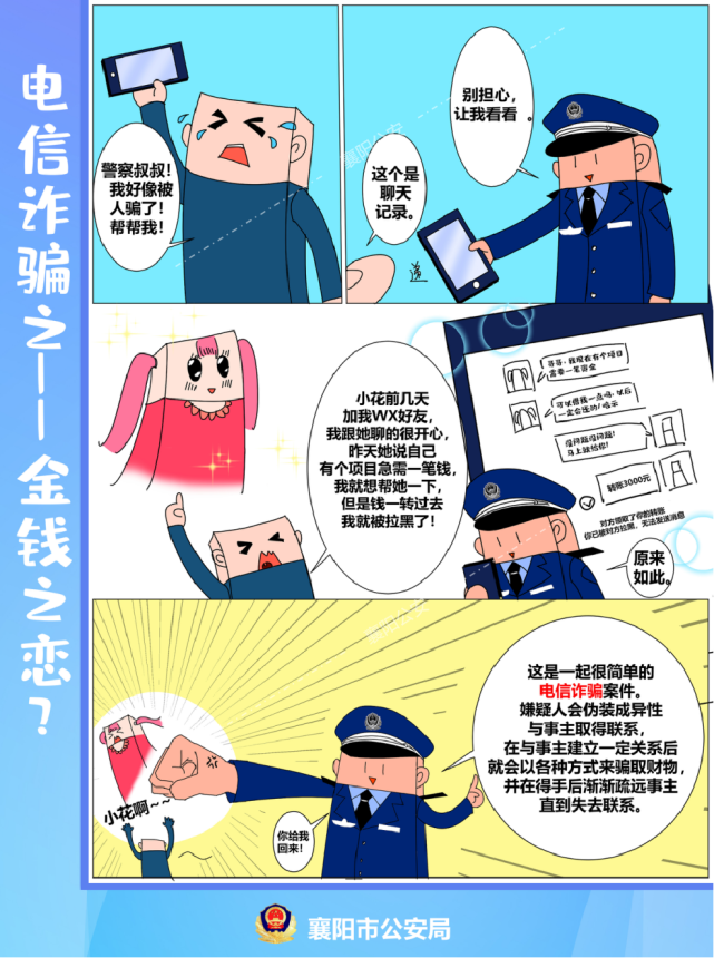 【防范电信诈骗】电信诈骗套路多,漫画学习防上当