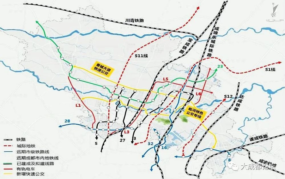 新都区十四五轨道交通网络