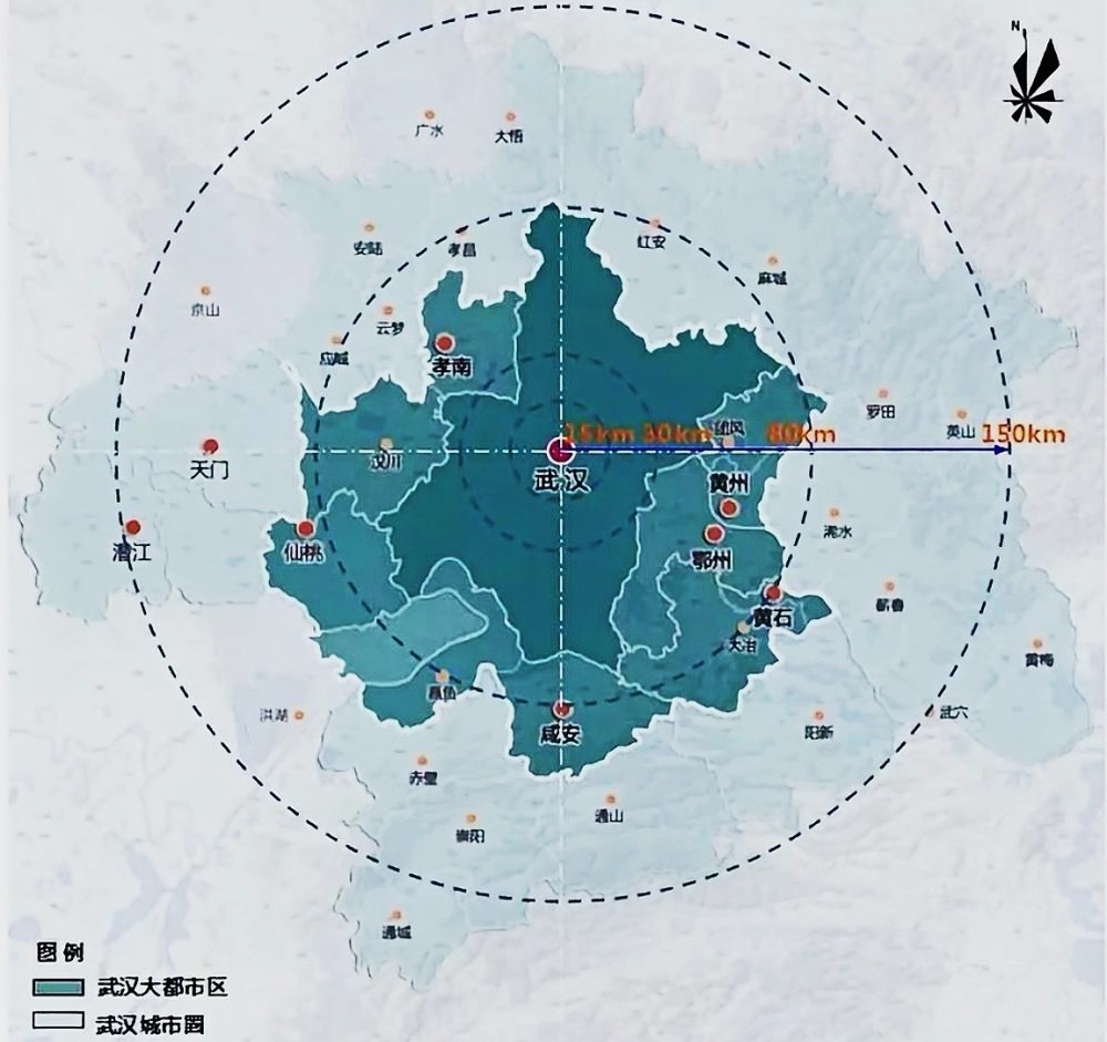 湖北将建一主四副三组团,武汉城市圈一体化加速,7县市