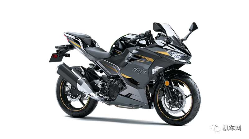 川崎悄悄在官网更新的2022款ninja 400的新款版画,除了金属火花黑和