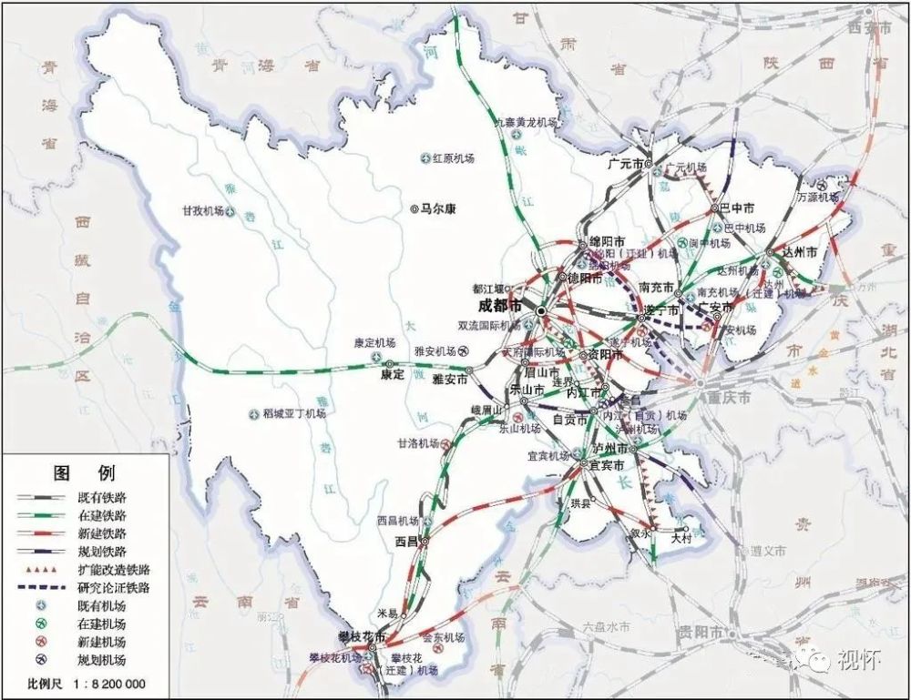 新开工项目:成都外环铁路,成渝中线高铁,西渝高铁重庆至安康段,隆黄