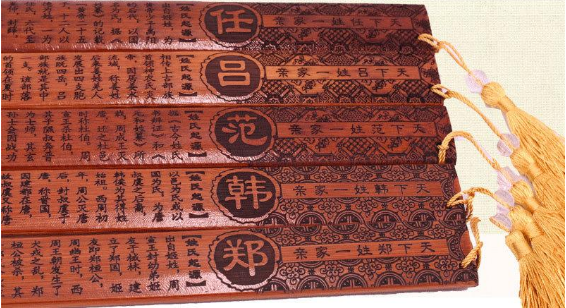 百家姓排名顺序_百家姓排名图片