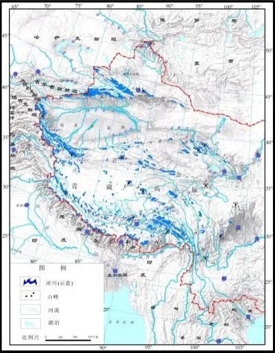 中国青藏高原冻土分布 图/中国气象科学研究院 西南地区地形复杂,下