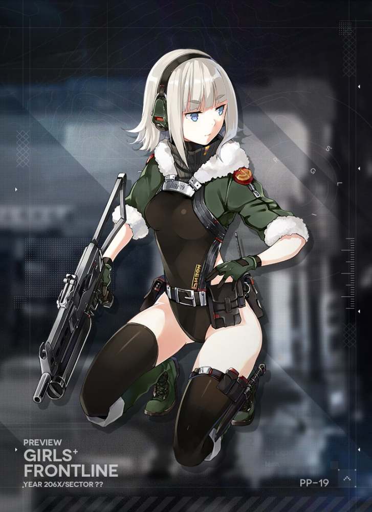 《少女前线》中的pp-19冲锋枪人形设定cg