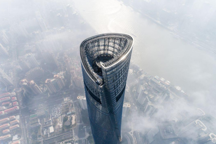 中国"第一高楼",建筑高度632米,拥有世界上速度最快的