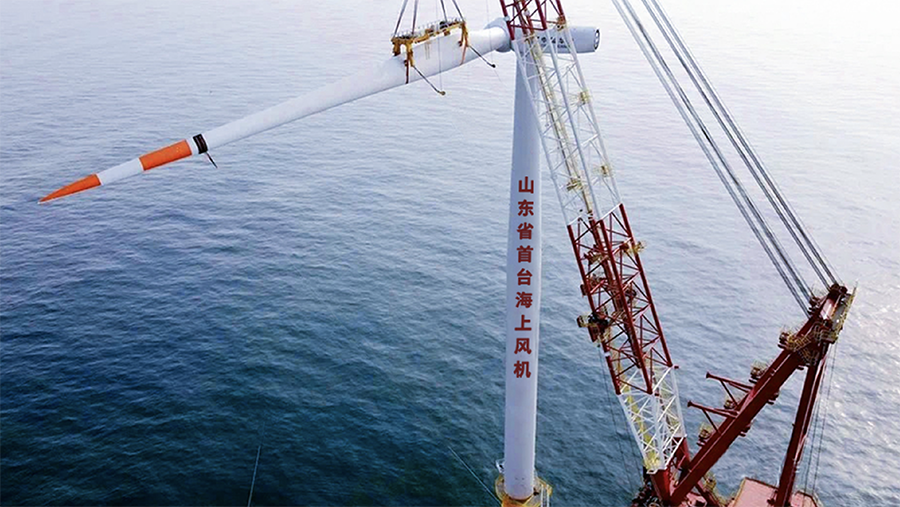 2海上智能风机,将于 年底实现全容量并网发电