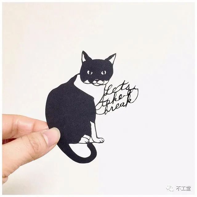 猫奴和她的猫咪刻纸