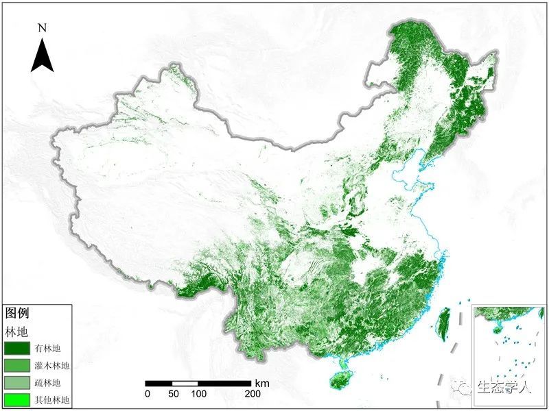 中国的森林覆盖率:林木绿化率:林木绿化率是指(有林地面积 灌木林地