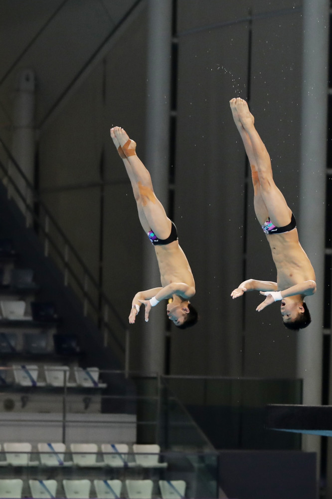 (体育)跳水——全国冠军赛:男子双人10米跳台赛况