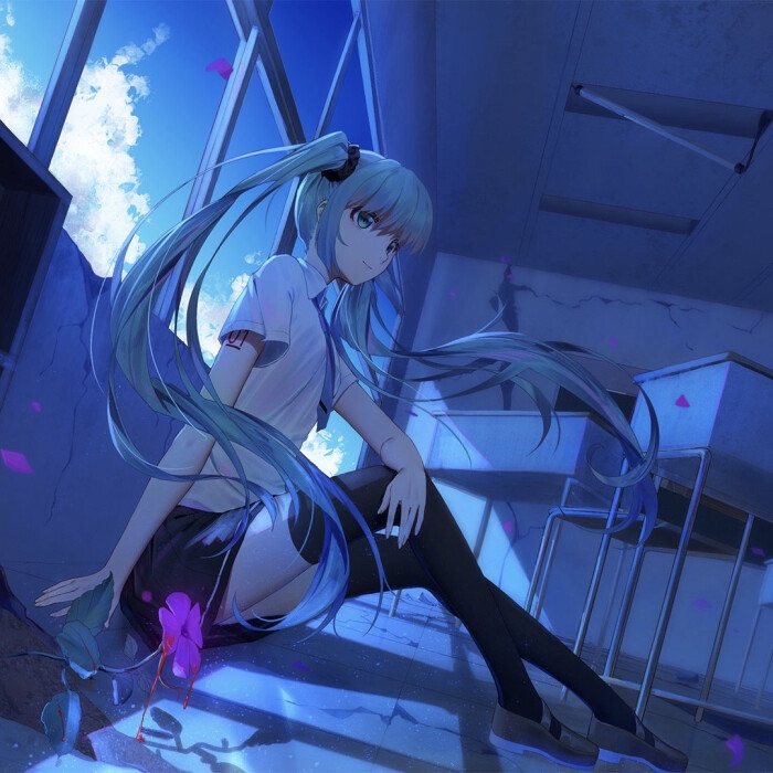 初音未来‖绝美二次元高清壁纸‖谁都不曾听过的初始之音,来自未来的