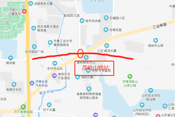 独家!济南地铁6号线站点位置(直观简洁版)